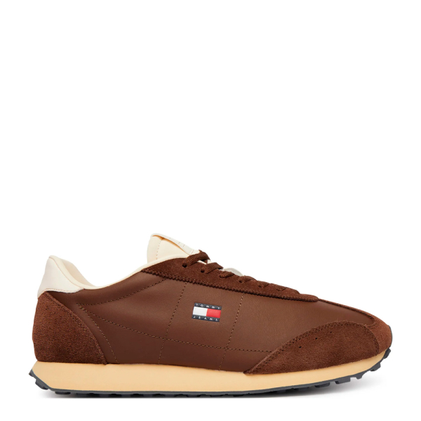 Tommy Hilfiger Chaussures de course en cuir darchive - 44 Brun- Ref 99 €
